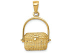 FJC Finejewelers 14k Yellow Gold Large Nantucket Basket Charm