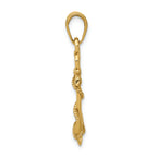 FJC Finejewelers 14k Yellow Gold 3d Anchor with Shackle And Entwined Rope Charm
