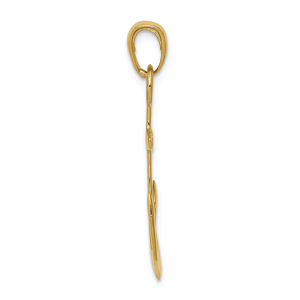 FJC Finejewelers 14k Yellow Gold Anchor Charm