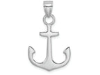 FJC Finejewelers 14k White Gold White 3d Anchor Charm