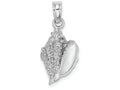 FJC Finejewelers 14k White Gold White Conch Shell Charm