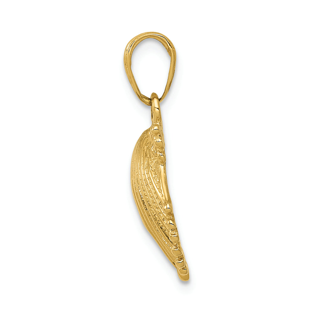 FJC Finejewelers 14k Yellow Gold Scallop Shell Charm