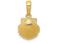 FJC Finejewelers 14k Yellow Gold Scallop Shell Charm