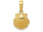 FJC Finejewelers 14k Yellow Gold Scallop Shell Charm
