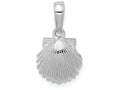 FJC Finejewelers 14k White Gold Scallop Shell Charm