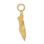 FJC Finejewelers 14k Yellow Gold Four Shell Cluster Charm