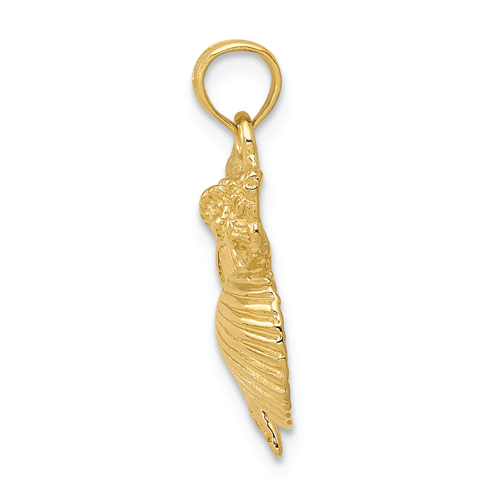 FJC Finejewelers 14k Yellow Gold Four Shell Cluster Charm