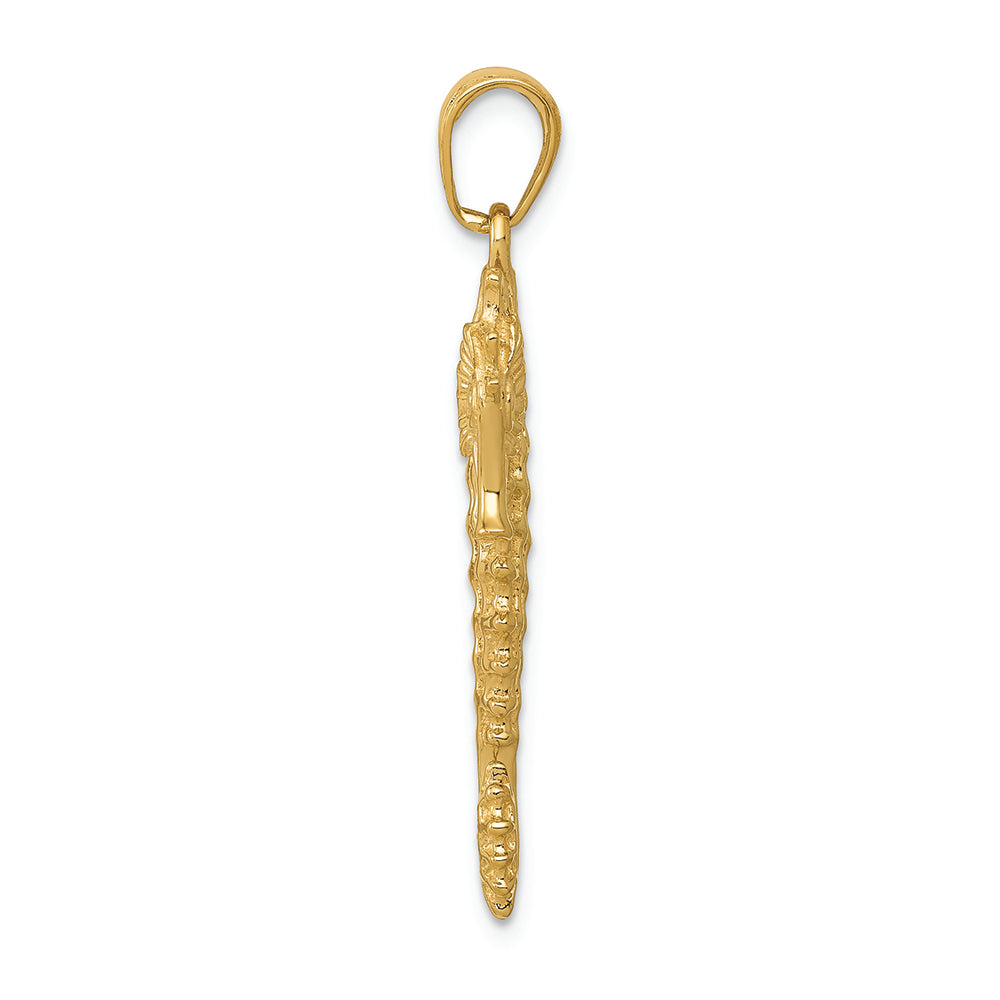 FJC Finejewelers 14k Yellow Gold 3d Seahorse Charm