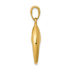 FJC Finejewelers 14k Yellow Gold 3d Moveable Stone Crab Claw Charm