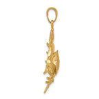 FJC Finejewelers 14k Yellow Gold Stone Crab with Claw Extended Charm