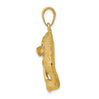 FJC Finejewelers 14k Yellow Gold Bass Fish Jumping Charm