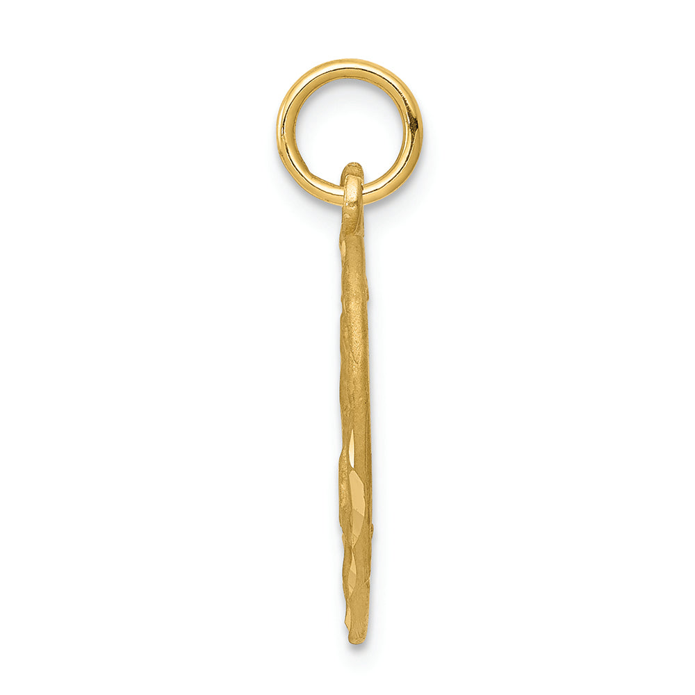 FJC Finejewelers 14k Yellow Gold Angel In Heart Charm