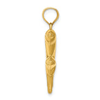 FJC Finejewelers 14k Yellow Gold Dolphin Pair Charm