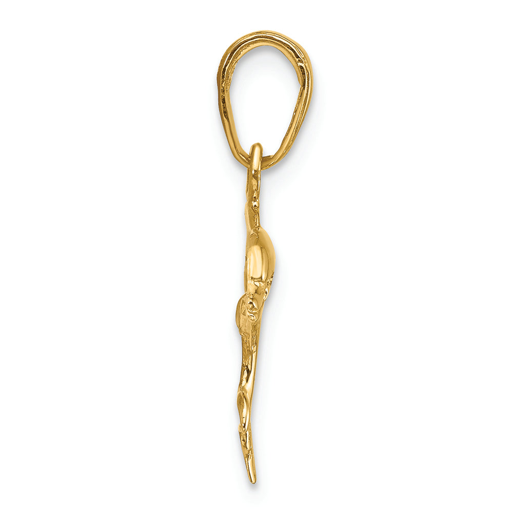 FJC Finejewelers 14k Yellow Gold Dolphin Jumping Charm