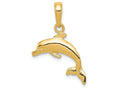 FJC Finejewelers 14k Yellow Gold Dolphin Jumping Charm