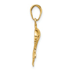 FJC Finejewelers 14k Yellow Gold Dolphin Swimming Charm