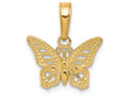 FJC Finejewelers 14k Yellow Gold Cut-out Butterfly Charm