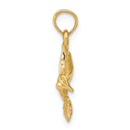 FJC Finejewelers 14k Yellow Gold Hummingbird Charm