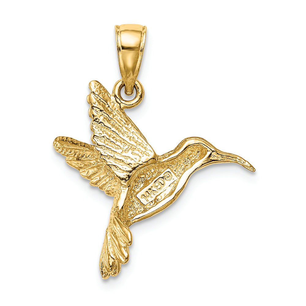 FJC Finejewelers 14k Yellow Gold Hummingbird Charm