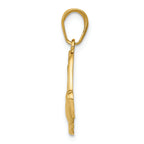FJC Finejewelers 14k Yellow Gold Hummingbird In Flight Charm