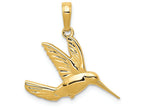 FJC Finejewelers 14k Yellow Gold Hummingbird In Flight Charm