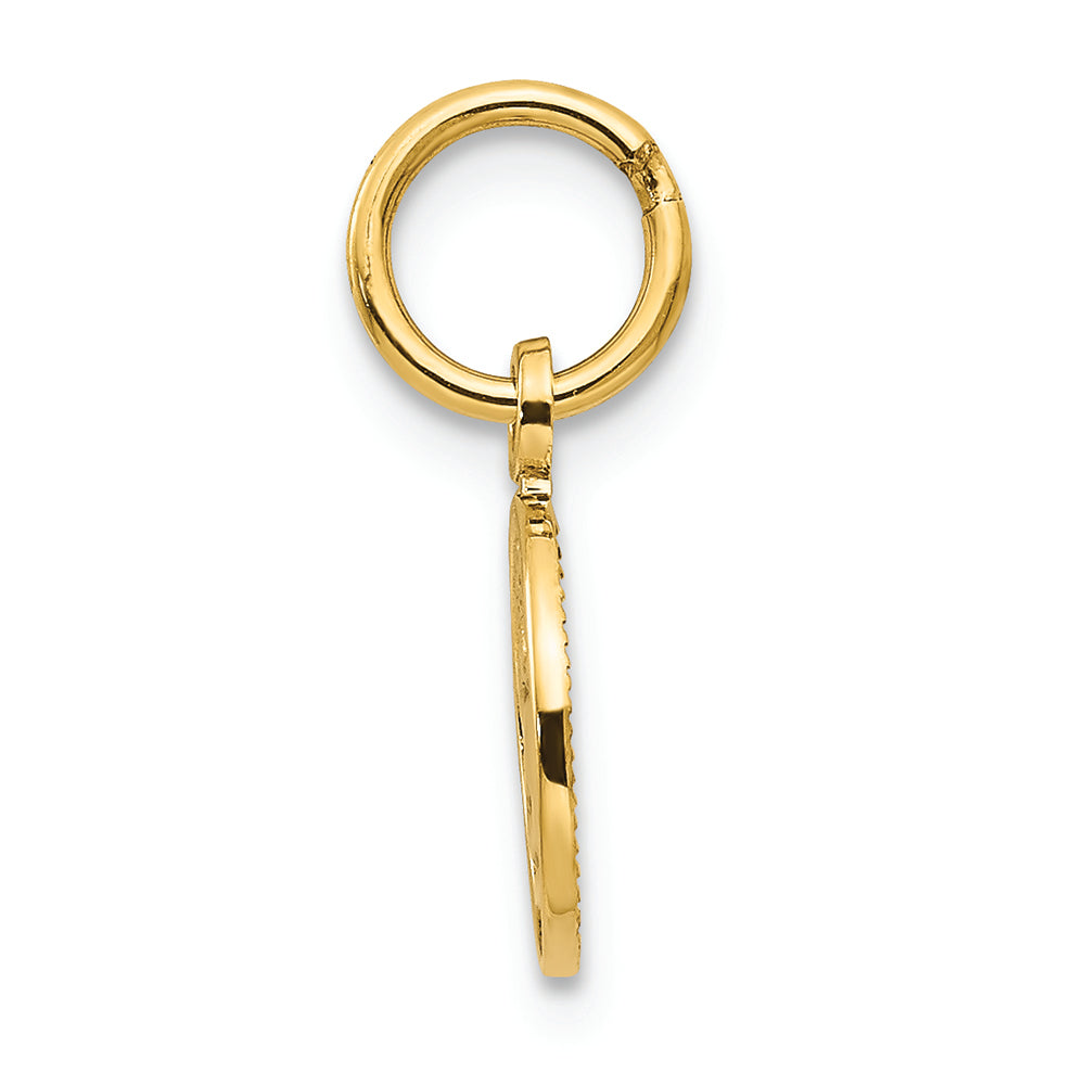 FJC Finejewelers 14k Yellow Gold Small Polished Angel Charm