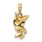 FJC Finejewelers 14k Yellow Gold Eagle Landing Charm