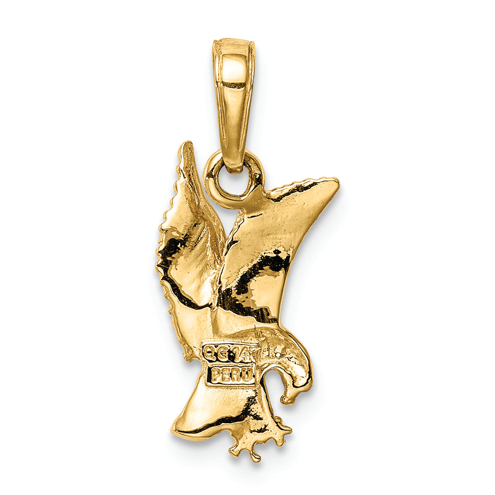 FJC Finejewelers 14k Yellow Gold Eagle Landing Charm