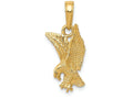 FJC Finejewelers 14k Yellow Gold Eagle Landing Charm