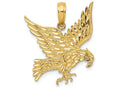 FJC Finejewelers 14k Yellow Gold Eagle Charm