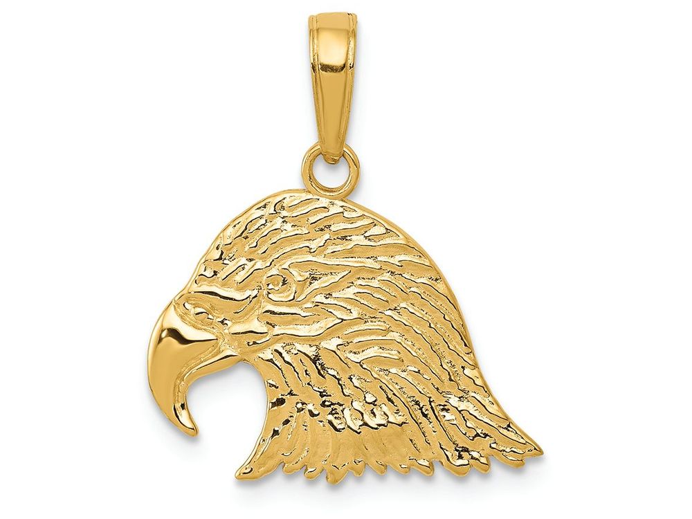 FJC Finejewelers 14k Yellow Gold Eagle Head Charm