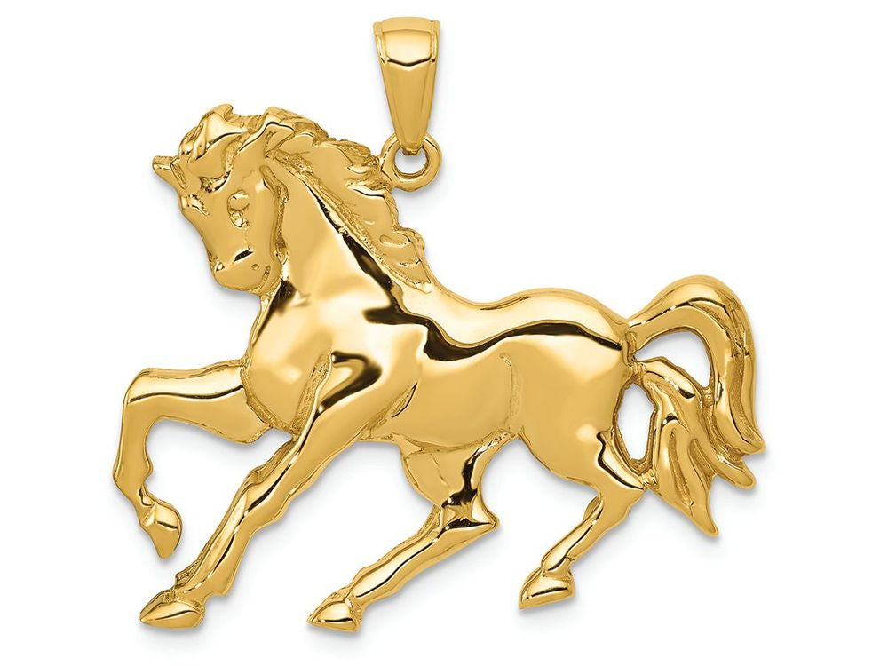 FJC Finejewelers 14k Yellow Gold Horse Galloping Charm