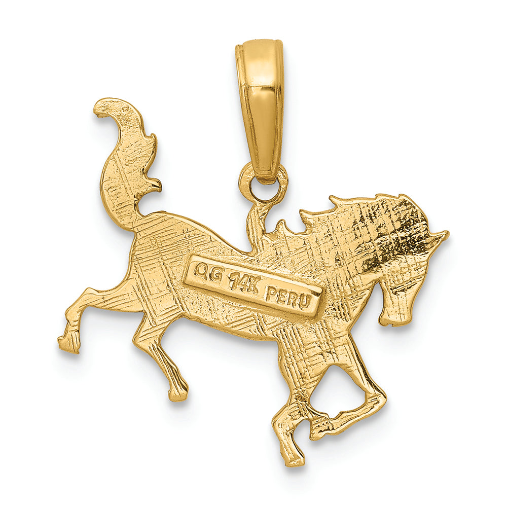 FJC Finejewelers 14k Yellow Gold Horse Charm