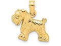 FJC Finejewelers 14k Yellow Gold Schnauzer Dog Charm
