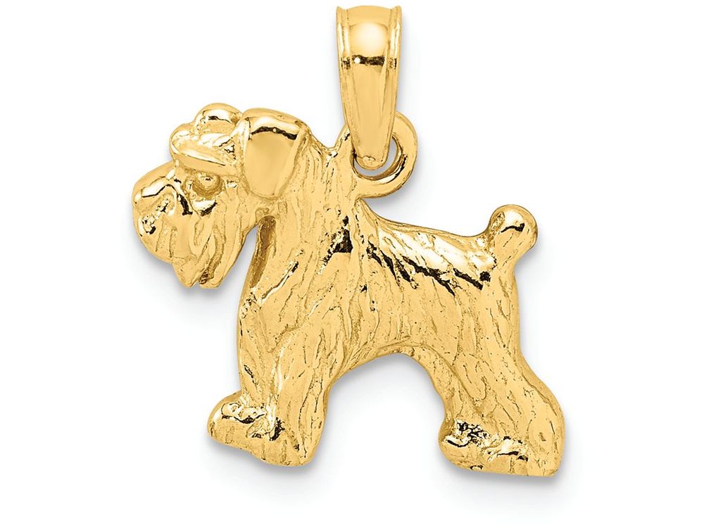FJC Finejewelers 14k Yellow Gold Schnauzer Dog Charm