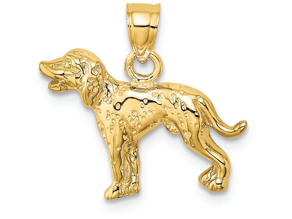 FJC Finejewelers 14k Yellow Gold Dalmatian Dog Charm