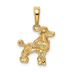 FJC Finejewelers 14k Yellow Gold Poodle Dog Charm