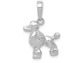 FJC Finejewelers 14k White Gold Poodle Dog Charm