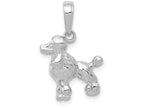 FJC Finejewelers 14k White Gold Poodle Dog Charm
