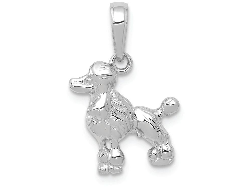FJC Finejewelers 14k White Gold Poodle Dog Charm