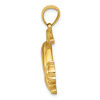 FJC Finejewelers 14k Yellow Gold Stretching Cat Charm