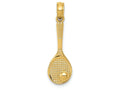 FJC Finejewelers 14k Yellow Gold Tennis Racquet And Ball Charm