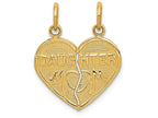 FJC Finejewelers 14k Yellow Gold Break-apart Mom Daughter Charm