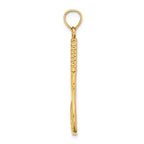 FJC Finejewelers 14k Yellow Gold 3d Tennis Racquet Charm