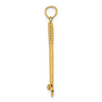 FJC Finejewelers 14k Yellow Gold 3d Single Golf Club with Ball Charm