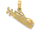 FJC Finejewelers 14k Yellow Gold Golf Bag Charm