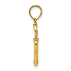 FJC Finejewelers 14k Yellow Gold 3d Golfer In Swing Charm