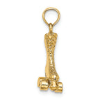 FJC Finejewelers 14k Yellow Gold 3d Roller Skate Charm