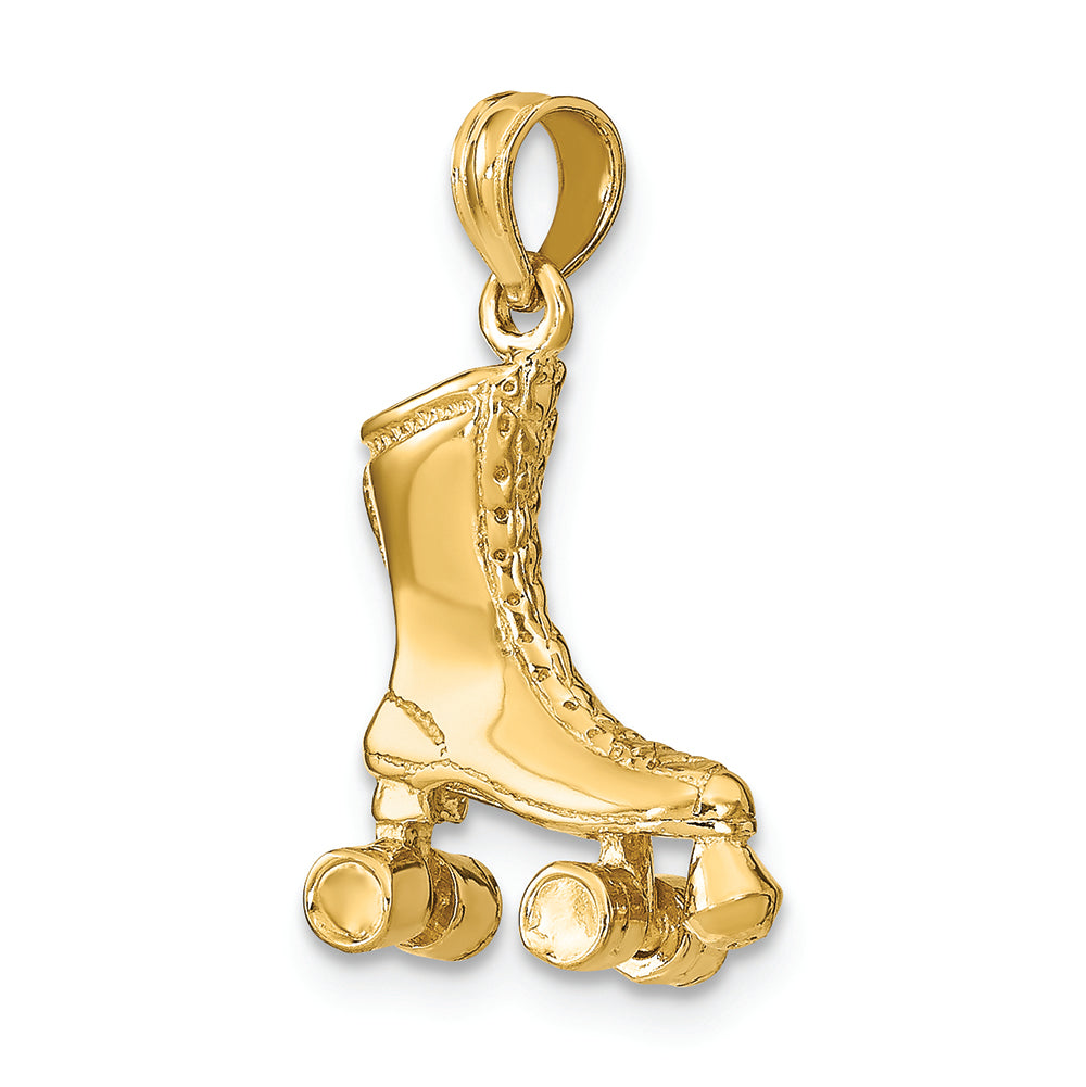 FJC Finejewelers 14k Yellow Gold 3d Roller Skate Charm