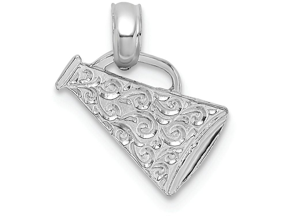 FJC Finejewelers 14k White Gold Megaphone with Handle Charm